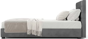 Pat Drimus Tapitat cu Saltea  120/140/160/180x200cm - 120x200