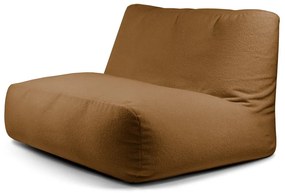 Fotoliu bean bag maro cu tapițerie din țesătură bouclé Sofa Tube – SLOWDOWN