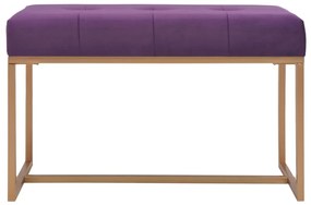 247557 vidaXL Bancă, violet, 80 cm, catifea