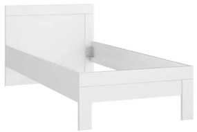 Pat pentru o persoană SNOWIE 90 x 200 cm, alb