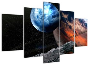 Tablou planetei în cosmos (150x105 cm)