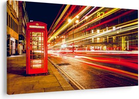 Tablou cu căsuța telefonică roșie din Londra (90x60 cm)