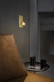 Aplica cu reader LED incastrabila stil minimalist SUAU auriu satin
