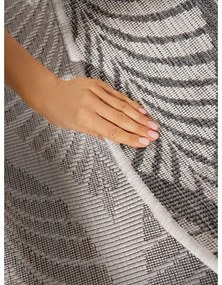 Covor pentru exterior și interior gri/fildeș rotund ø 160 cm Duet Liora – NORTHRUGS