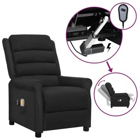 3098471 vidaXL Fotoliu de masaj electric, negru, piele ecologică