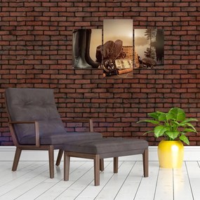 Tablou - Natura moartă, pescuit (90x60 cm)