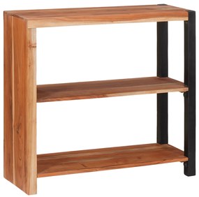 vidaXL Bibliotecă Maro, Negru 80 x 30 x 110 cm Lemn Solid de Acacia