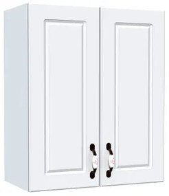 Corp superior 60. cu 2 usi Zebra MDF alb drept