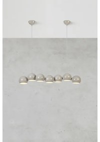 Markslöjd 108914 - Candelabru cu cablu CUPOLO 7xE14/40W/230V, gri