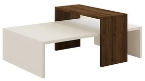 Măsuță de conferință Glow White and Walnut