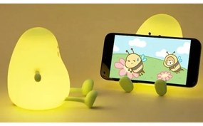 Lumină de veghe LED reîncărcabilă pentru copii, cu reglare a luminozității — 1 W / 5 V, 3000 K, 800 mAh, culoare mango