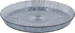 Platou albastru din sticlă ø 30 cm Kusintha – Bitz