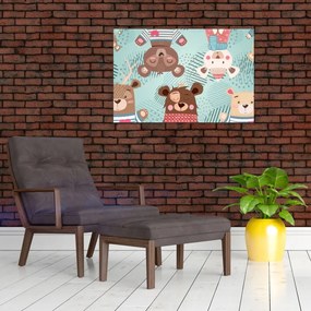 Tablou - Ursuleții veseli (90x60 cm)
