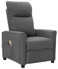 3098889 vidaXL Fotoliu de masaj electric rabatabil, gri deschis, textil