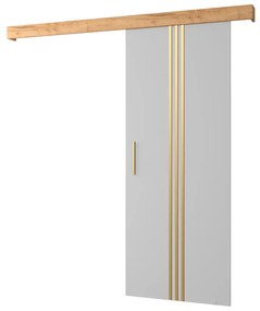 Zondo Uși culisante Sharlene V (alb mat + craft auriu + auriu). 1043796