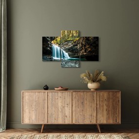 Tablou cu cascada de pădure (90x60 cm)