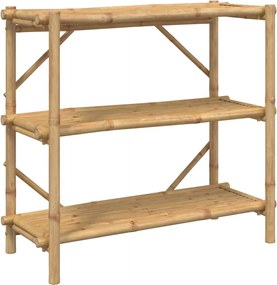 vidaXL Raft cu 3 niveluri, 100x40x90 cm, bambus