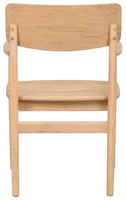 Scaun de dining în culoare naturală din lemn de stejar Maidstone – Rowico