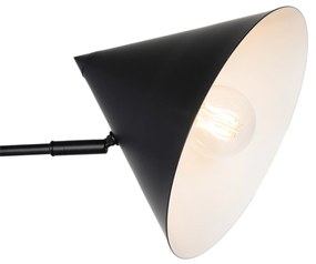 Lampa de perete de design neagră reglabilă - Triangolo