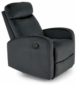 Fotoliu recliner Wonder negru H98 cm