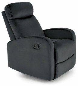 Fotoliu recliner Wonder negru H98 cm
