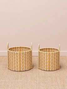 Set 2 cosuri decorative , din metal si plastic , "Scoubidou"