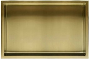 Raft incastrat dreptunghiular auriu periat Rea 30x60x10 cm