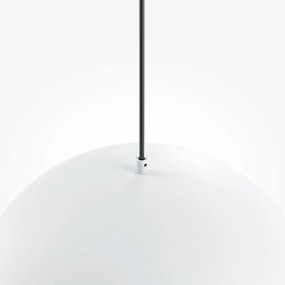 Lustra/Pendul metalic Basic D-35cm alb