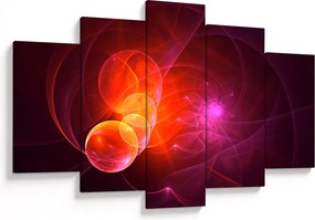 Tabloul modern cu abstracțiune roz (150x105 cm)