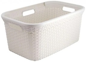 Coș pentru rufe RATTAN STYLE 45 l crem CURVER