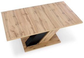 Set masa extensibila Brandon L160-200 cm + 4 scaune K519 velvet negru
