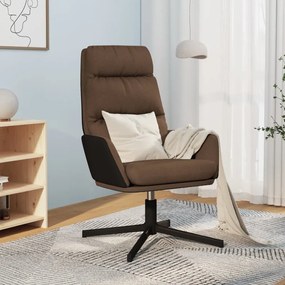 341151 vidaXL Scaun de relaxare, maro, material textil