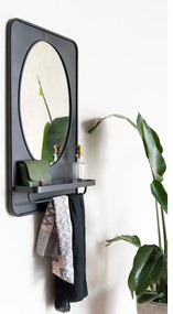 Oglindă de perete cu raft 50x80 cm Pascal – White Label