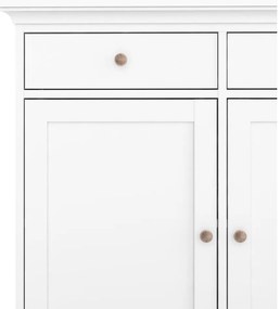 Comodă albă joasă 144x92 cm Paris – Tvilum