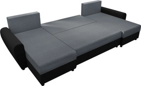 Canapea universală, gri/negru, DAKAR NEW U