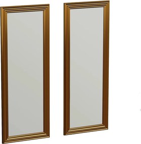 Set 2 oglinzi CSI, auriu, 30x3x90 cm