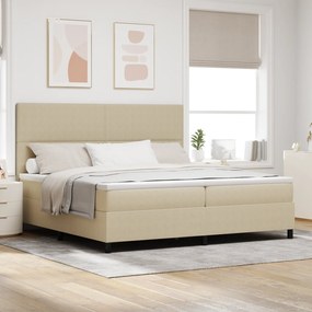 vidaXL Pat cu arcuri cu saltea și lumină LED Verde-Gri 200x200 cm din material catifea