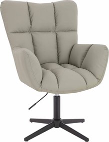 HR650CROSS Scaun Culoare in Piele Ecologica Premium Soft cu Bază Neagră