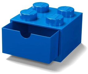 Cutie cu sertar pentru birou LEGO®, 15 x 16 cm, albastru