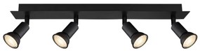 Spot DREW 4xGU10/35W/230V negru Globo 57998-4