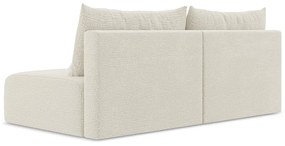 Canapea crem extensibilă/cu spațiu de depozitare 216 cm Kalena – Makamii