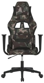 Scaun de jocuri, camuflaj si negru, textil