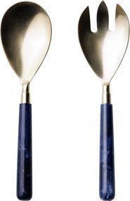 Set 2 ustensile pentru servire salata, din otel,Bill