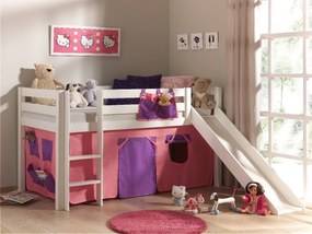 PINO mid sleeper + slide și perdea Bella.