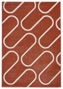 Covor cărămiziu 120x170 cm Linear Curve – Catherine Lansfield