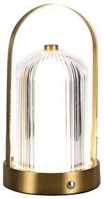 Lampă LED de birou dimabilă LED/1W/5V 3000-6000K 1800 mAh aurie