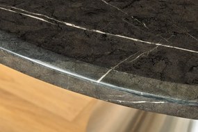 Masa Rotunda, Metal, Argintiu, Marmura Optic, ELEGANCIA 130cm, A-45899 VC