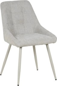 Scaun KENT, grej/gri deschis, stofa clasica/metal, 50x60x84 cm