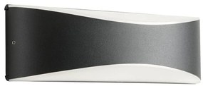Redo 90126 - Aplică LED de perete pentru exterior AXEL, 7W, 230V, 3000K, IP65, antracit