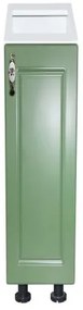 Corp inferior 20 cu 1 usa Zebra MDF Verde drept